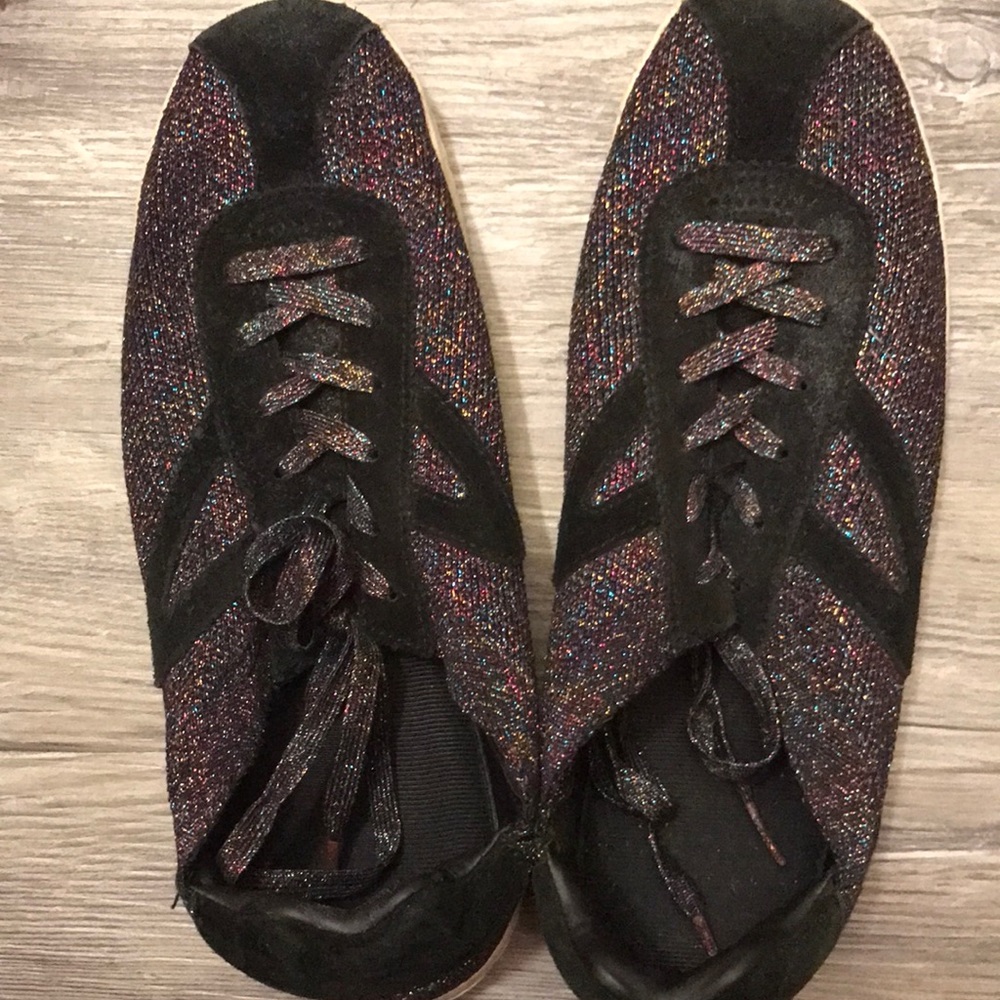 Black with some sparkling color textile / leather